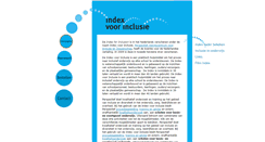 Desktop Screenshot of indexvoorinclusie.nl